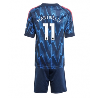 Billige Fotballdrakt Arsenal Gabriel Martinelli #11 Replika Bortedraktsett Barn 2025-26 Kortermet (med bukser)